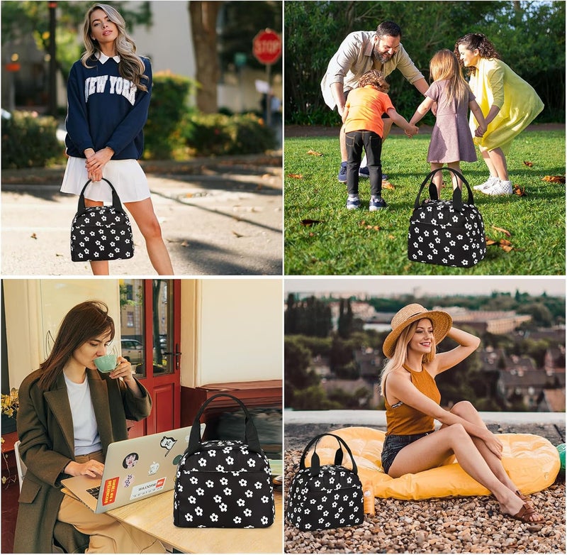 LEDAOU Lunch Box for Women Insulated Lunch Bag Lunch Tote Bags Leakproof Cooler Lunch Case for Travel Work Picnic - Image 5